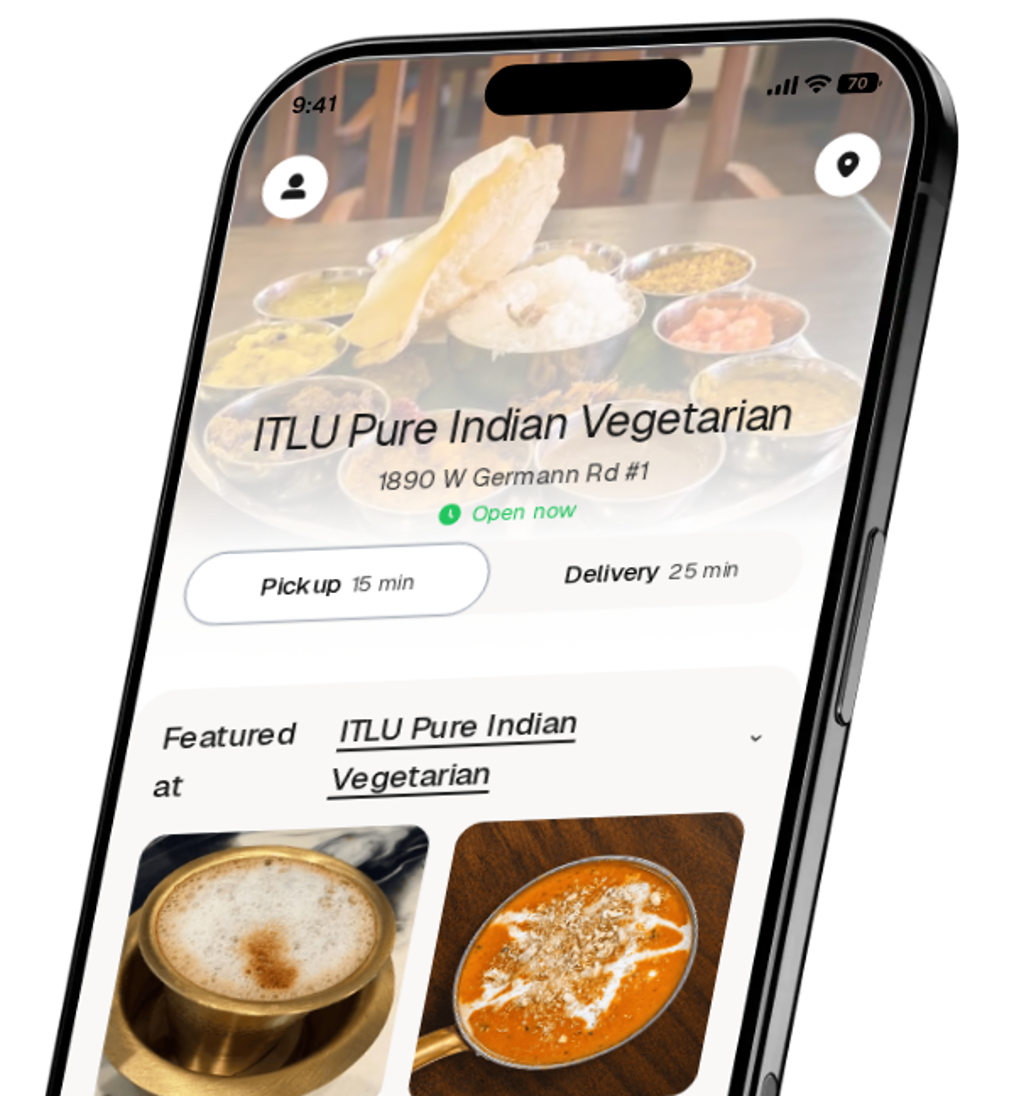 ITLU Pure Indian Vegetarian app preview
