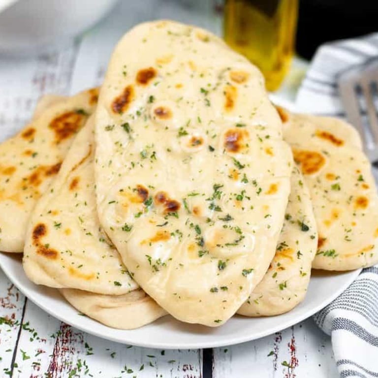 Delicious Garlic Naan Awaits