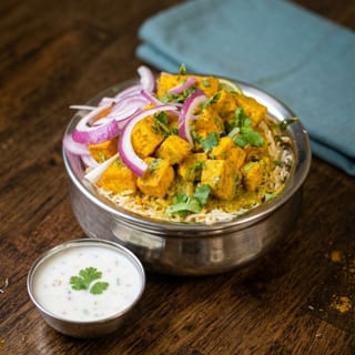 Lemon Corriander Paneer Biryani